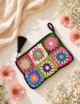 Crochet Clutch Bag, Colorful Purse - Image 4