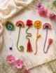 Crochet Bookmarks, 5 pcs