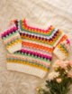 Crochet Rainbow Baby Cardigan Set - Image 3