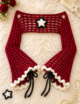 Women’s Burgundy Crochet Mesh Sleeves - Image 3