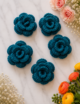Crochet Rose Flower, Multicolored, 10pcs - Image 3