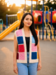 Multicolor Crochet Cardigan Vest
