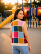 Multicolor Crochet Cardigan Vest - Image 3