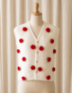 Crochet Rose Vest, - Image 2