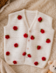 Crochet Rose Vest, - Image 3
