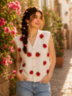 Crochet Rose Vest,
