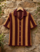 Men’s Crochet Polo Shirt - Image 3