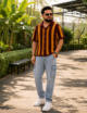 Men’s Crochet Polo Shirt