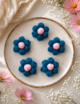 Crochet Puff Flower, Multicolored, Set of 10 - Image 2
