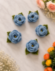 Crochet Rose Leaves Flower, Multicolored, 10 pcs - Image 3
