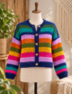 Multicolor Crochet Cardigan - Image 3