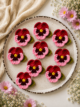 Crochet Pansy Flowers, Colorful Floral, 10Pcs - Image 2