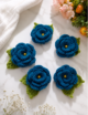Crochet Rose Leaves Flower, Multicolored, 10 pcs - Image 4