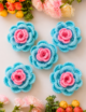 Crochet 3D flower, Multicolor, Set of 5/10 - Image 7