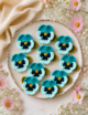 Crochet Pansy Flowers, Colorful Floral, 10Pcs - Image 3
