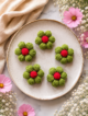 Crochet Puff Flower, Multicolored, Set of 10 - Image 6