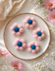 Crochet Puff Flower, Multicolored, Set of 10 - Image 7
