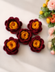 Crochet 3D flower, Multicolor, Set of 5/10 - Image 6