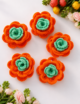 Crochet 3D flower, Multicolor, Set of 5/10 - Image 11
