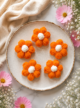 Crochet Puff Flower, Multicolored, Set of 10 - Image 9