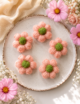 Crochet Puff Flower, Multicolored, Set of 10 - Image 10