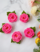 Crochet Rose Leaves Flower, Multicolored, 10 pcs - Image 8
