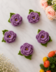 Crochet Rose Leaves Flower, Multicolored, 10 pcs - Image 9