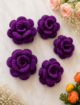 Crochet Rose Flower, Multicolored, 10pcs - Image 5