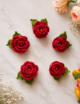 Crochet Rose Leaves Flower, Multicolored, 10 pcs - Image 10
